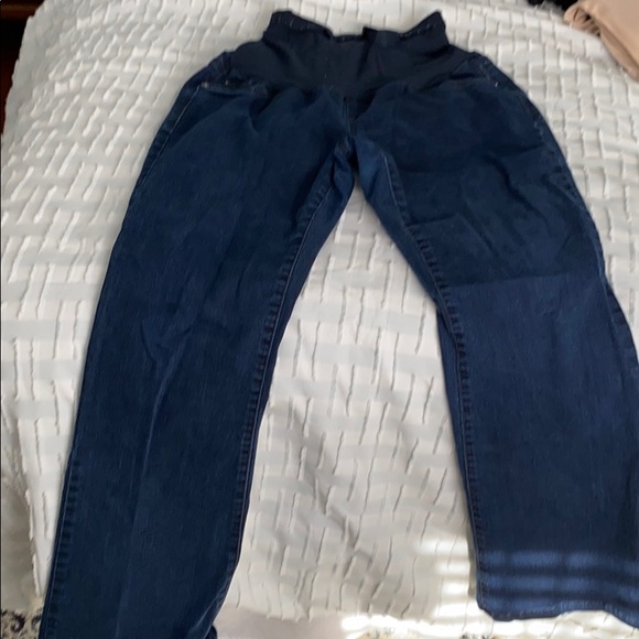 Indigo Blue Maternity Jeans Size Large - Picture 2 of 3